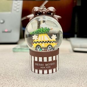 Henri Bendel Cab Snow Globe Ornament/Desk Accessory